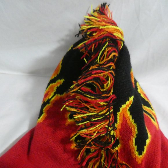 GEORGE | one size | Fun Winter Hat With Flame Design and Mohawk | NWOT - Picture 9 of 11
